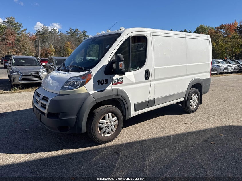Vin: 3c6trvng1ee110518, lot: 46795421, ram promaster 1500 low roof 20142