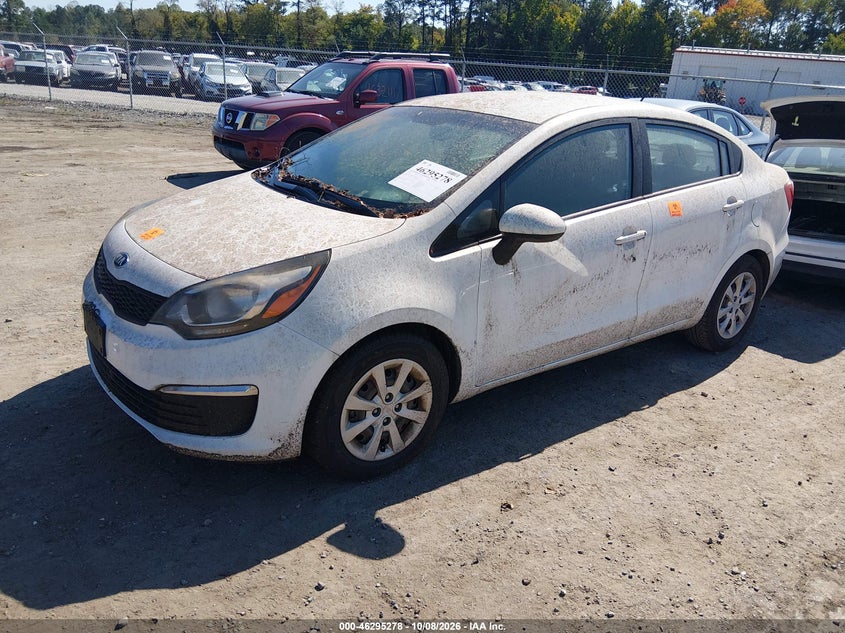 Vin: knadm4a39g6557497, lot: 46795441, kia rio lx 20162