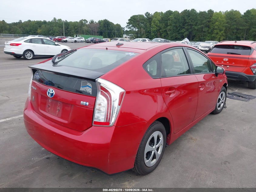 Vin: jtdkn3du1f1921557, lot: 46795541, toyota prius four 20154