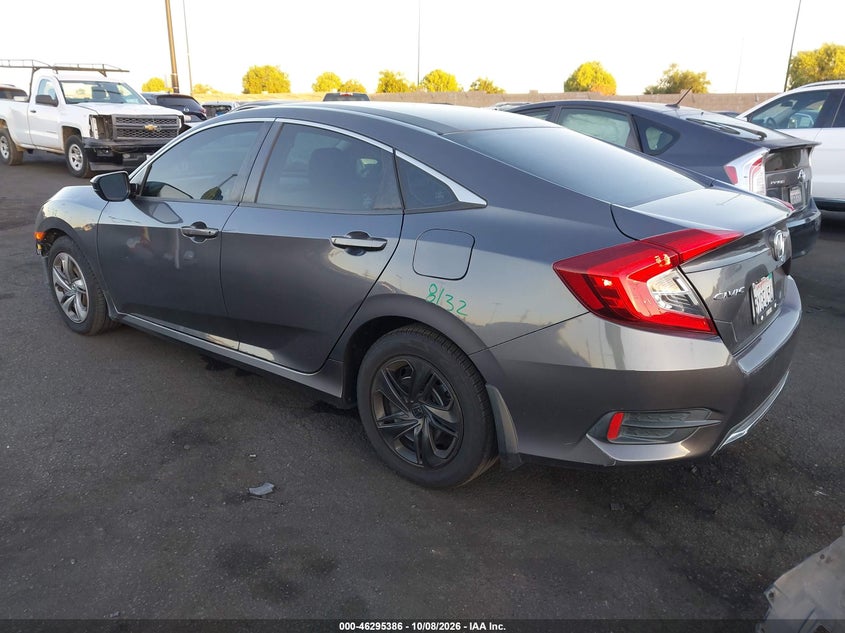 Vin: 2hgfc2f68kh520746, lot: 46795549, honda civic lx 20193
