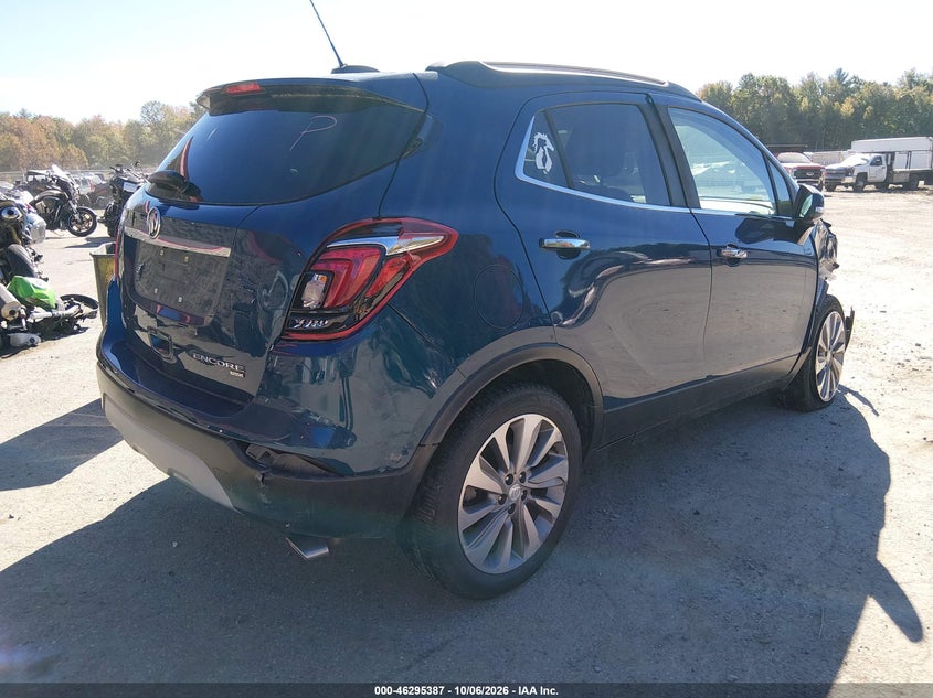 Vin: kl4cjesb6kb822213, lot: 46795550, buick encore awd preferred 20194