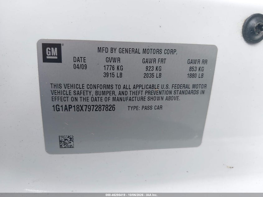 2009 CHEVROLET COBALT SS · Фото 9