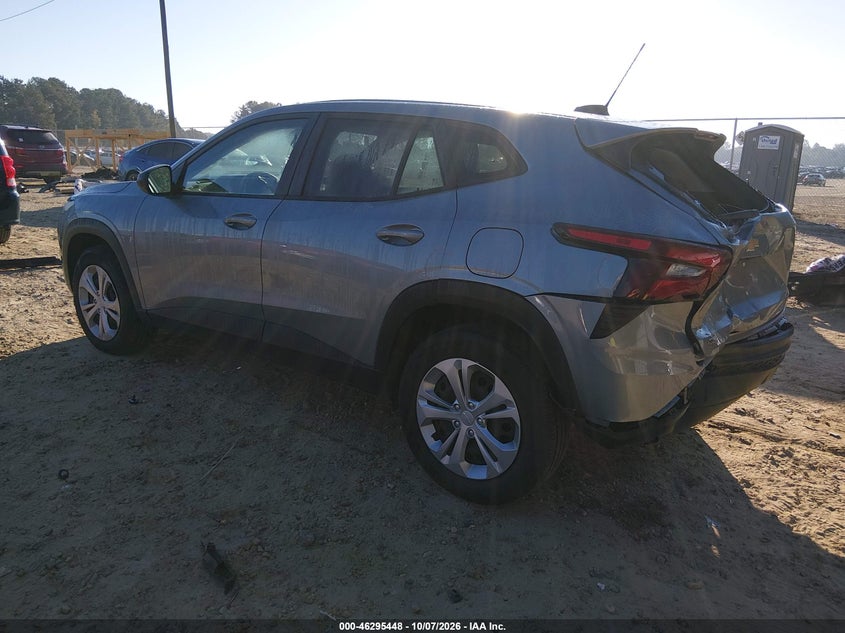 Vin: kl77lfe22rc187611, lot: 46795611, chevrolet trax fwd sp 20243