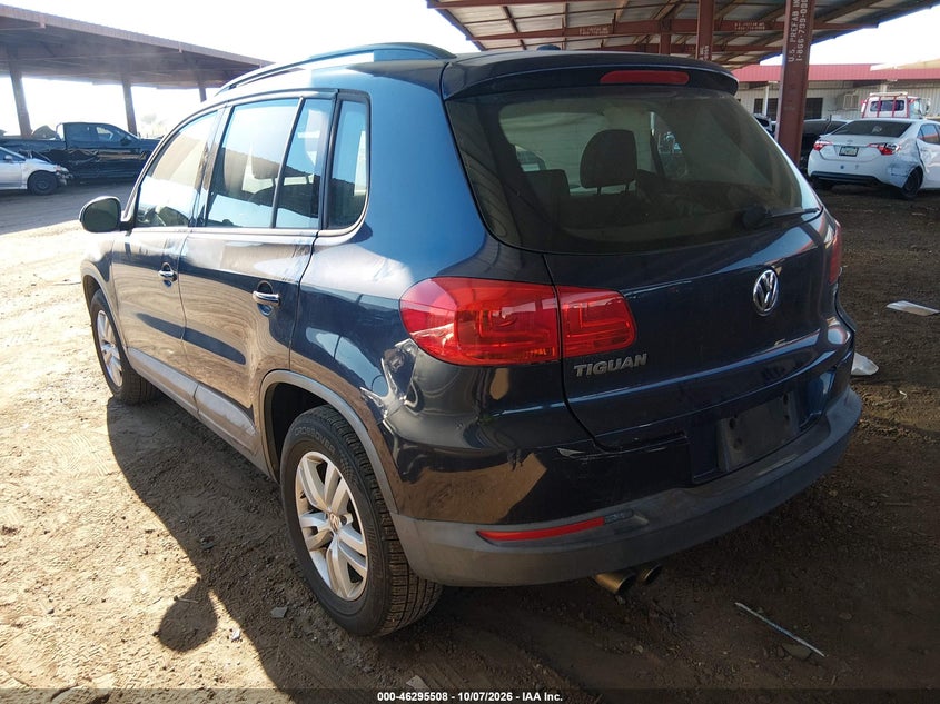 Vin: wvgav7ax1gw592652, lot: 46795671, volkswagen tiguan s 20163