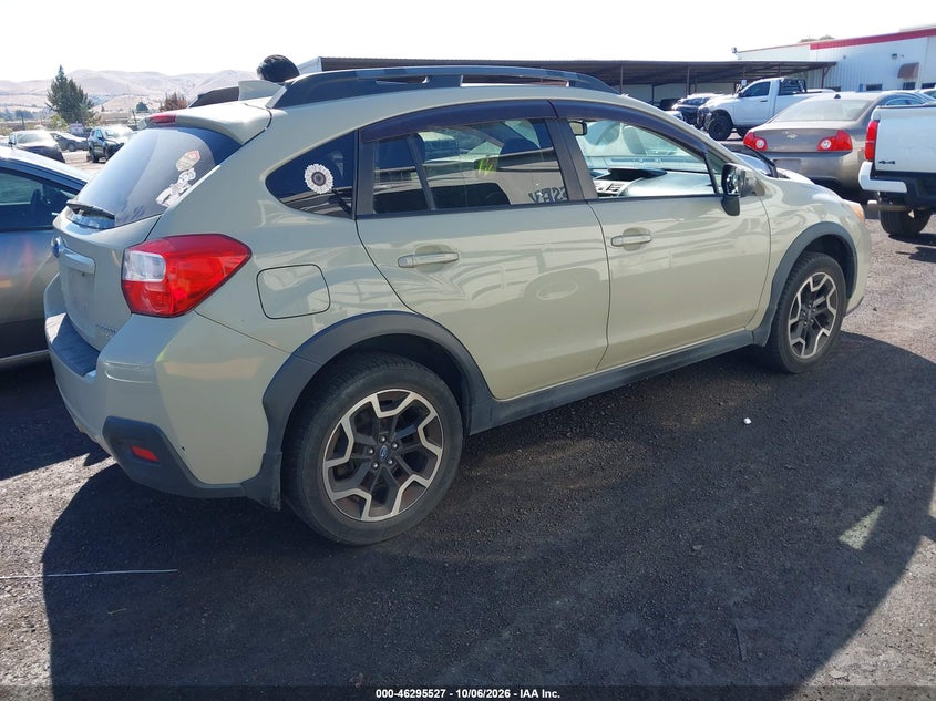 Vin: jf2gpanc0g8242366, lot: 46795690, subaru crosstrek 2.0i limited 20164
