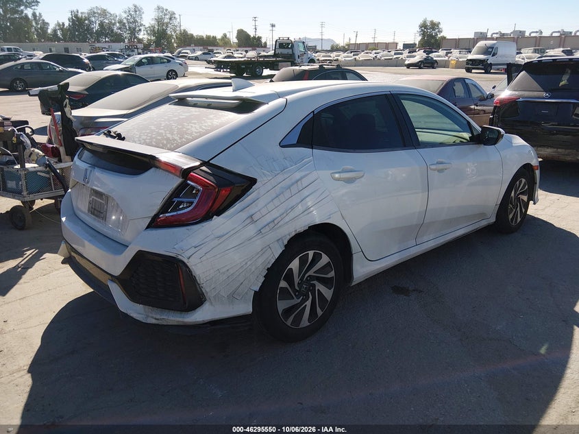Vin: shhfk7h25ju410149, lot: 46795713, honda civic lx 20184