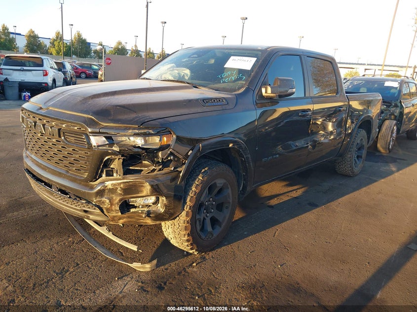 Vin: 1c6rrefg5sn570121, lot: 46795775, ram 1500 big horn  4x2 5'7 box 20252