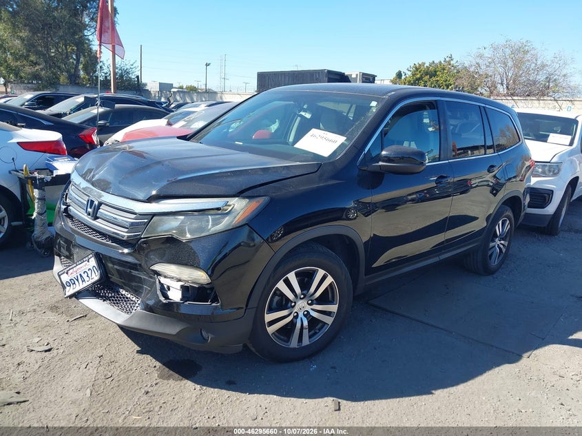 Vin: 5fnyf5h51hb006000, lot: 46795823, honda pilot ex-l 20172