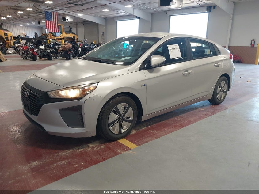 Vin: kmhc65lc0ju076595, lot: 46795873, hyundai ioniq hybrid blue 20182