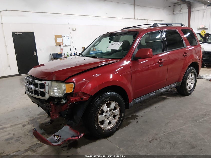 Vin: 1fmcu9eg6akb12508, lot: 46795878, ford escape limited 20102