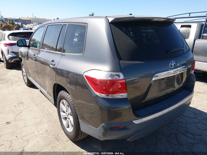 Vin: 5tdza3eh0bs015487, lot: 46795882, toyota highlander 20113