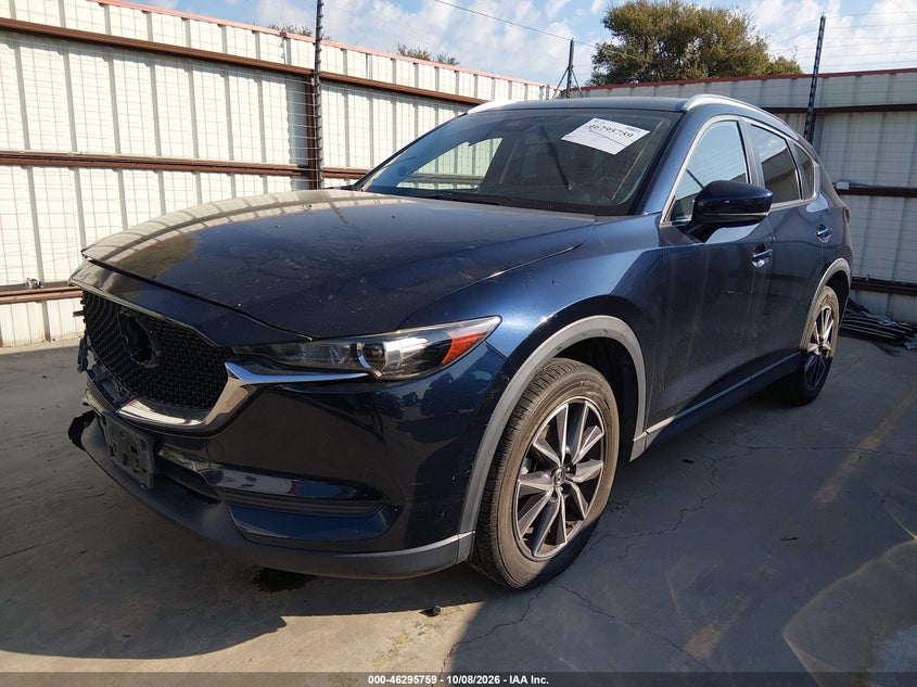 Vin: jm3kfacm5j1465579, lot: 46795922, mazda cx-5 touring 20182