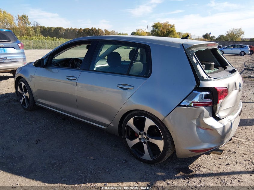 Vin: 3vw217au9gm056670, lot: 46795949, volkswagen golf tsi s 4-door 20163