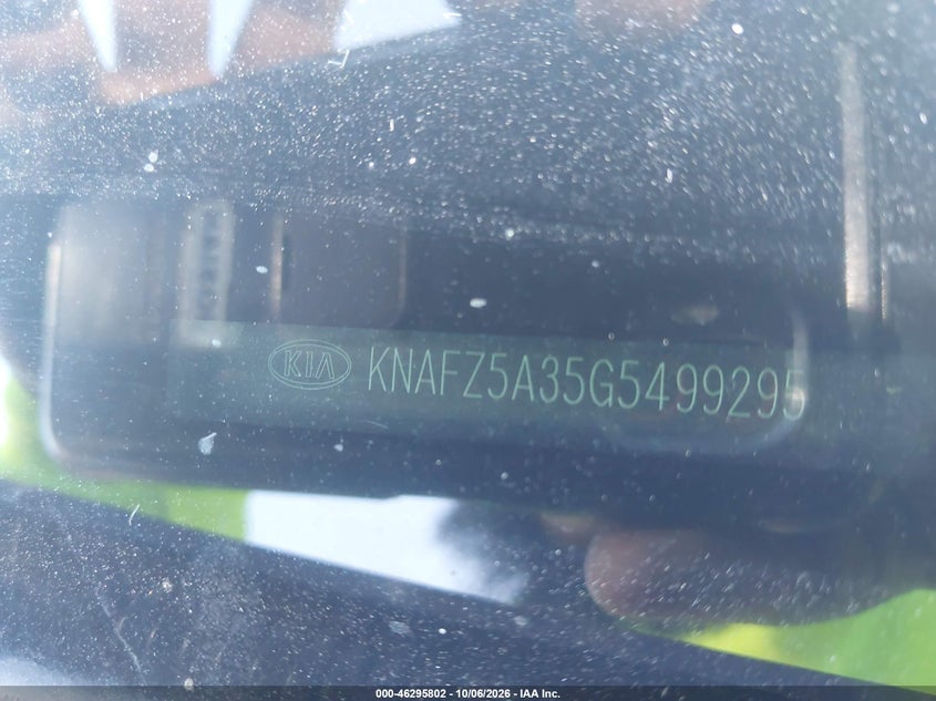 KIA FORTE 2016 VIN KNAFZ5A35G5499295