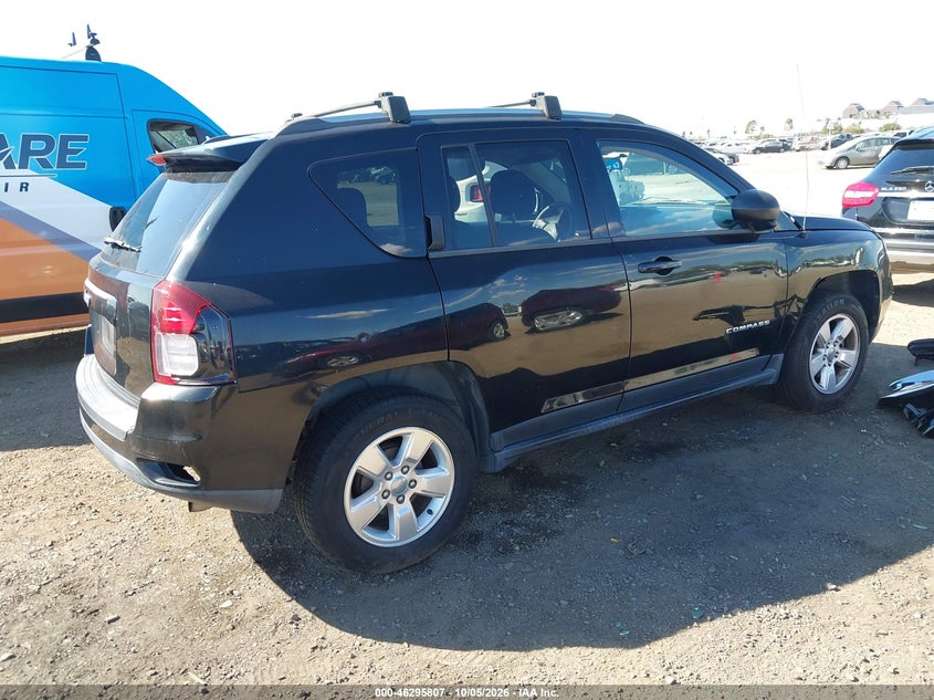 Vin: 1c4njcba8ed843180, lot: 46795970, jeep compass sport 20144