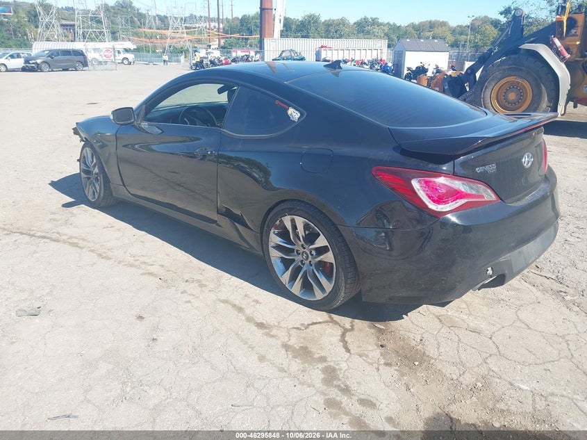 Vin: kmhhu6kj4du104145, lot: 46796011, hyundai genesis 3.8 track 20133