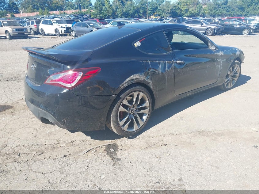 Vin: kmhhu6kj4du104145, lot: 46796011, hyundai genesis 3.8 track 20134