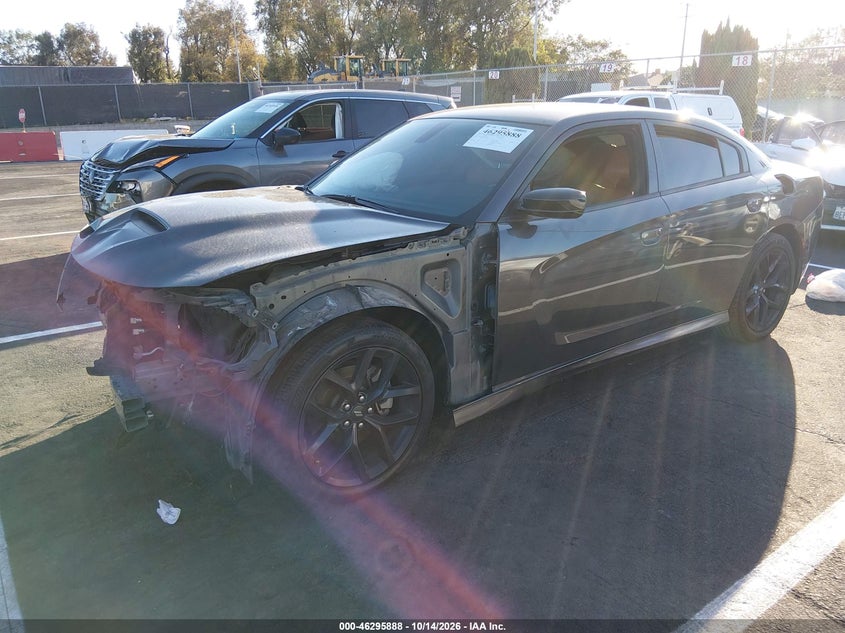 Vin: 2c3cdxhg5mh594974, lot: 46796051, dodge charger gt rwd 20212