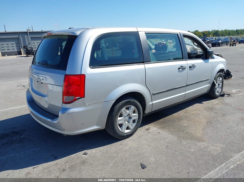 Vin: 2c4rdgbg4cr381215, lot: 46796119, dodge grand caravan se/avp 20124