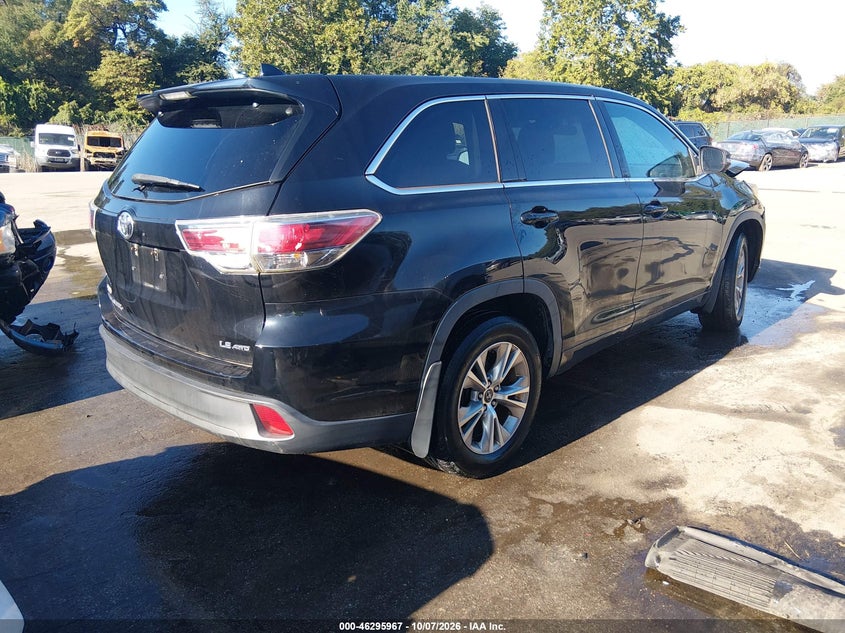 Vin: 5tdbkrfh2gs343629, lot: 46796130, toyota highlander le plus v6 20164