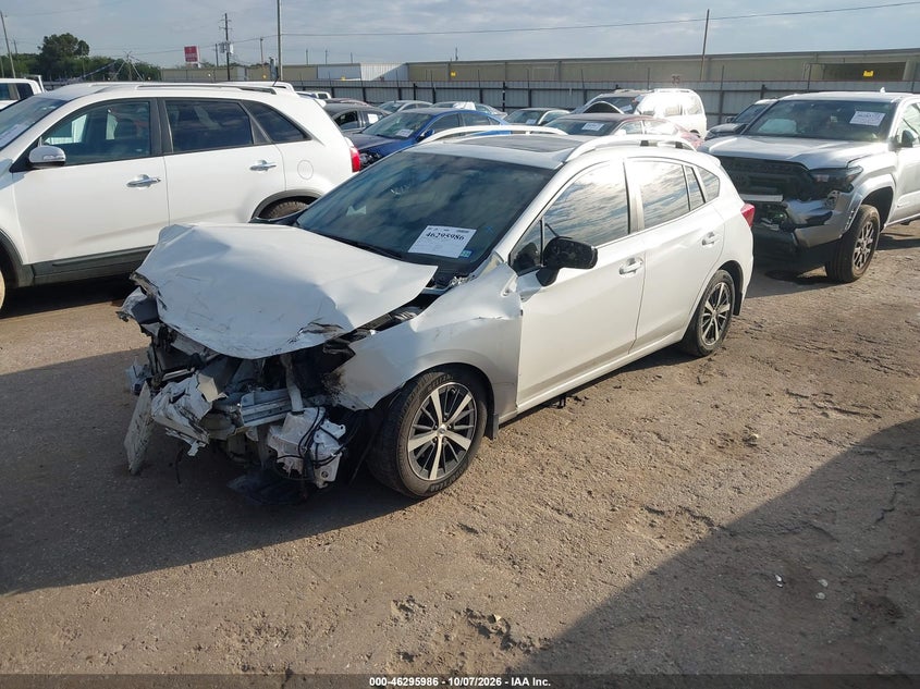 Vin: 4s3gtad67n3710075, lot: 46796149, subaru impreza premium 5-door 20222