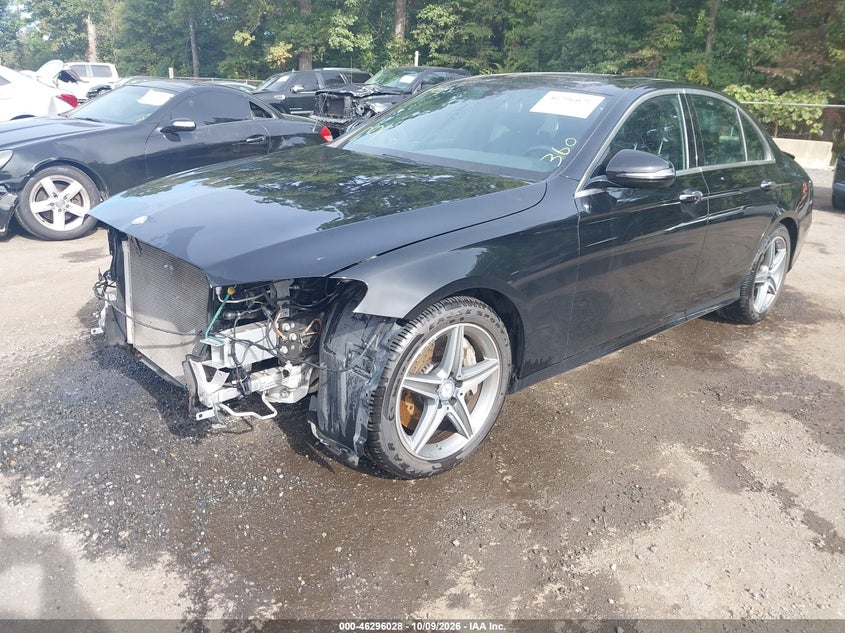 2017 Mercedes-Benz E 300 4Matic, Front End, IAAI, VIN WDDZF4KB5HA071718 — photo 2