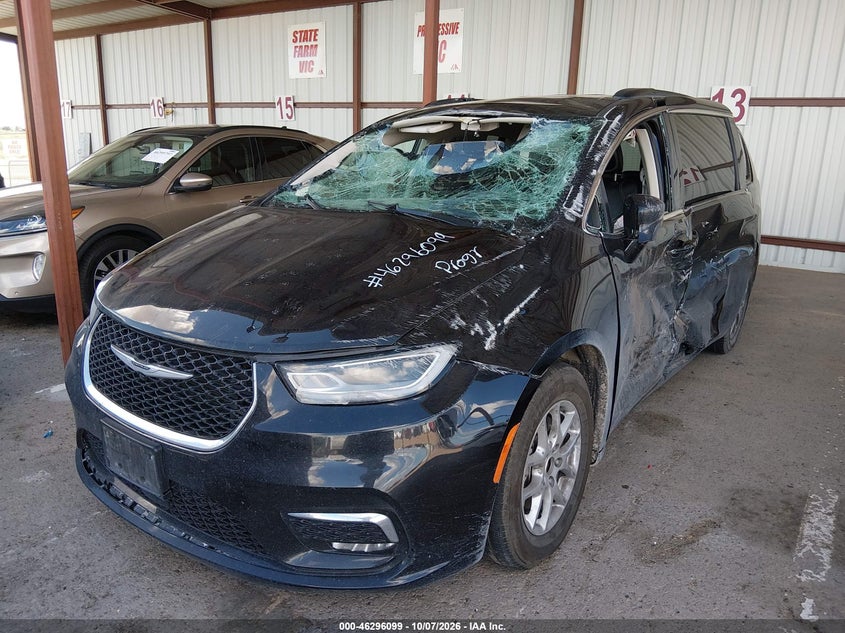Vin: 2c4rc1bg8nr191226, lot: 46796262, chrysler pacifica touring l 20222