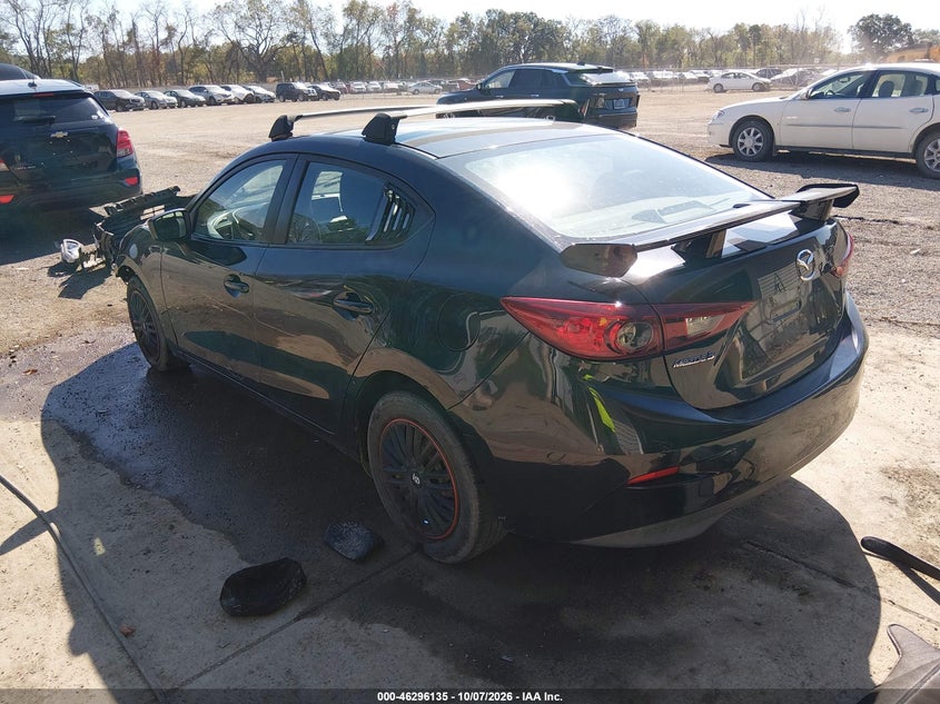 Vin: 3mzbm1u76fm140955, lot: 46796298, mazda mazda3 i sport 20153