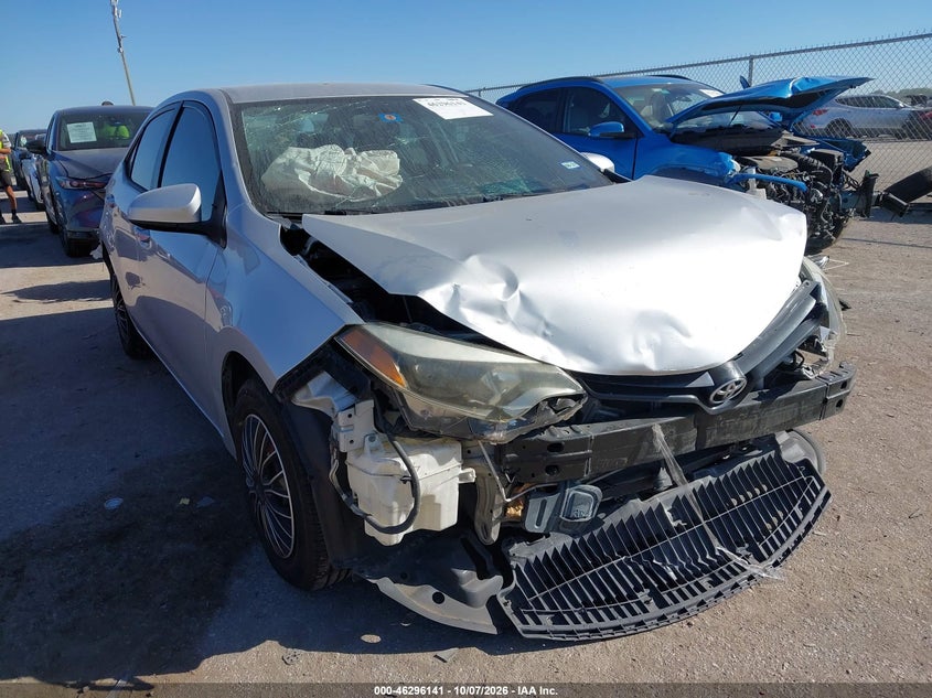 Vin: 5yfburhe3fp263857, lot: 46796304, toyota corolla l 20151