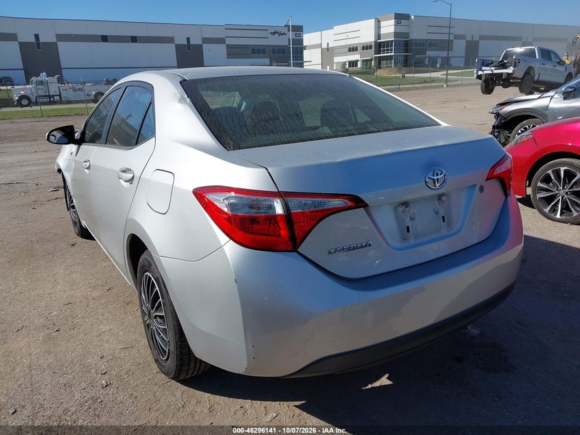 Vin: 5yfburhe3fp263857, lot: 46796304, toyota corolla l 20153