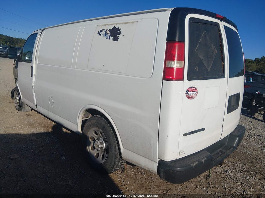 Vin: 1gcsgafx5e1108081, lot: 46796306, chevrolet express 1500 work van 20143