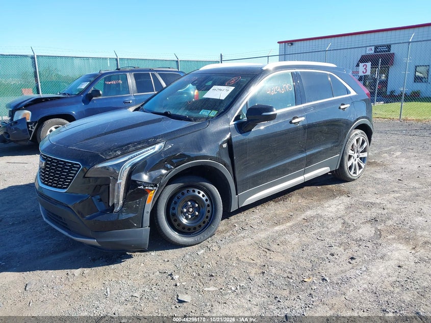2019 Cadillac Xt4 Premium Luxury, Левый перёд, IAAI, VIN 1GYFZDR40KF101661 — фото 2