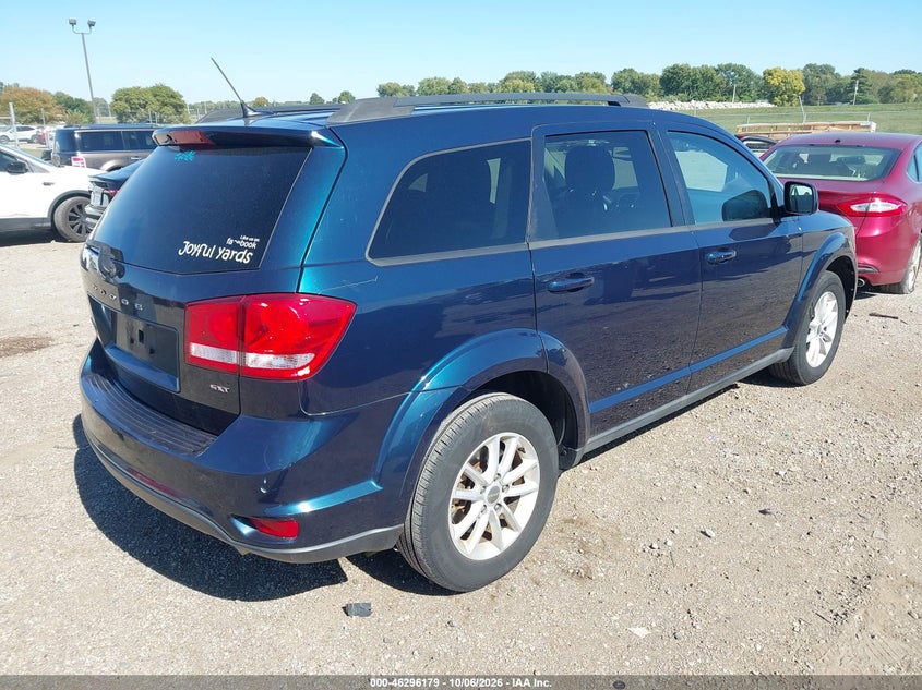 Vin: 3c4pdcbg4dt634516, lot: 46796342, dodge journey sxt 20134