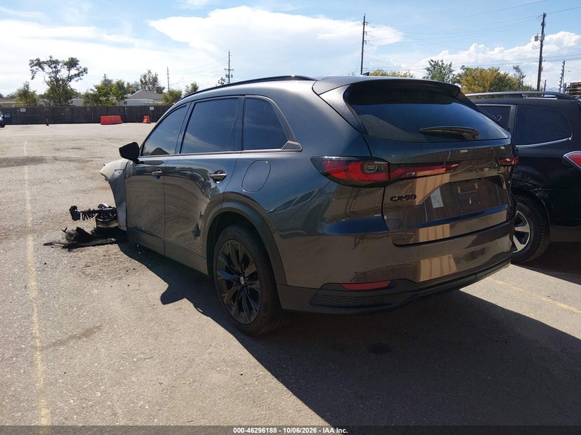 Vin: jm3kkchdxs1223548, lot: 46796351, mazda cx-90 3.3 turbo premium sport 20253