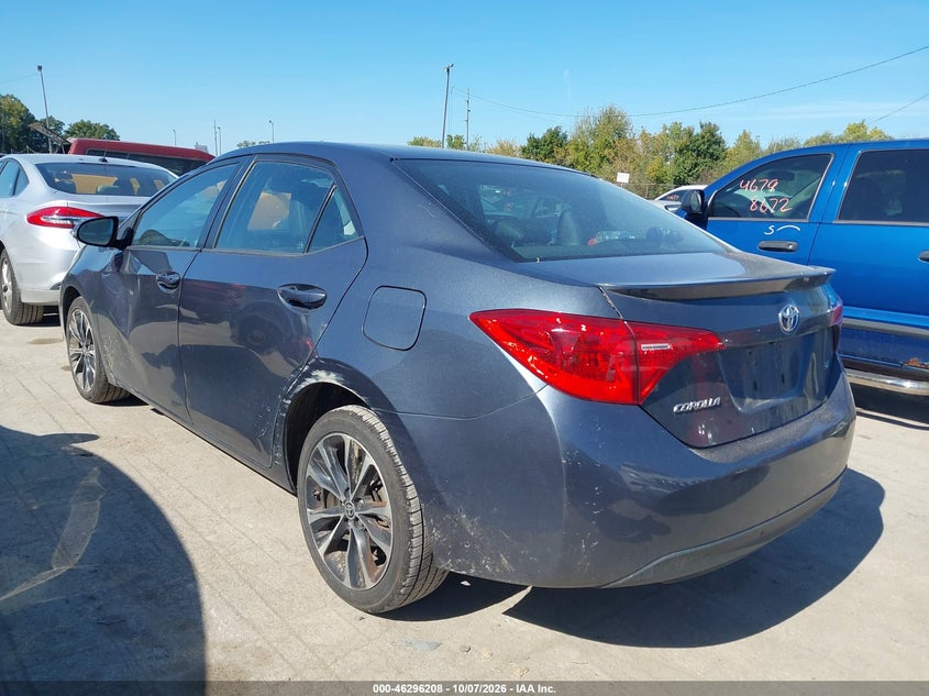 Vin: 2t1burhe1hc862369, lot: 46796371, toyota corolla se 20173