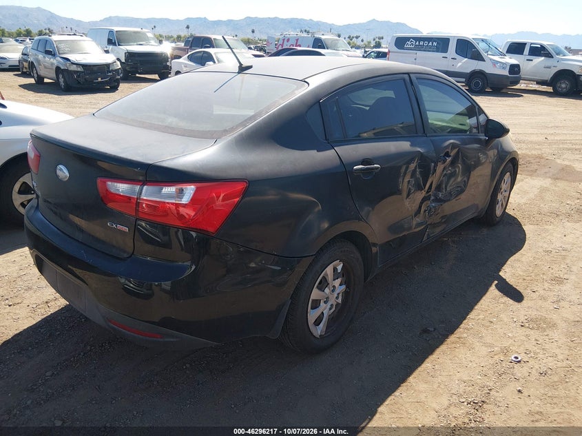 Vin: knadn4a37e6370690, lot: 46796380, kia rio ex 20144