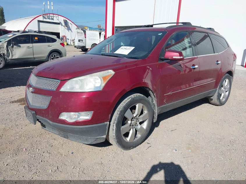 Vin: 1gnlvhed9aj202623, lot: 46796400, chevrolet traverse ltz 20102