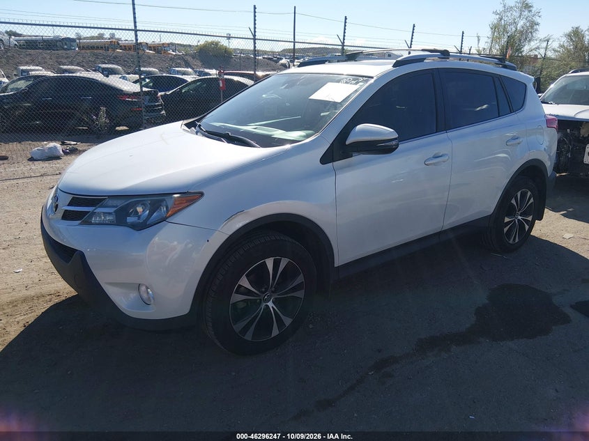 Vin: 2t3dfrev0fw364691, lot: 46796410, toyota rav4 limited 20152
