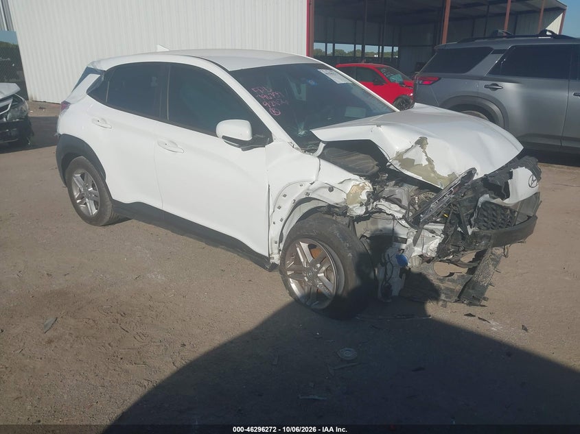 Vin: km8k22abxnu763847, lot: 46796435, hyundai kona se 20221
