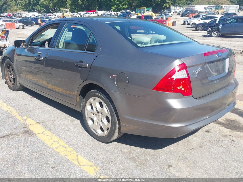 Vin: 3fahp0ha7ar186980, lot: 46796521, ford fusion se 20103