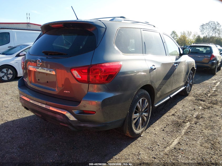 Vin: 5n1dr2mm1hc601861, lot: 46796551, nissan pathfinder s 20174