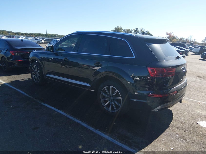 Vin: wa1vaaf70jd019729, lot: 46796561, audi q7 3.0t premium 20183