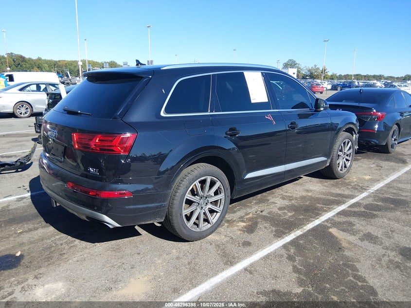 Vin: wa1vaaf70jd019729, lot: 46796561, audi q7 3.0t premium 20184