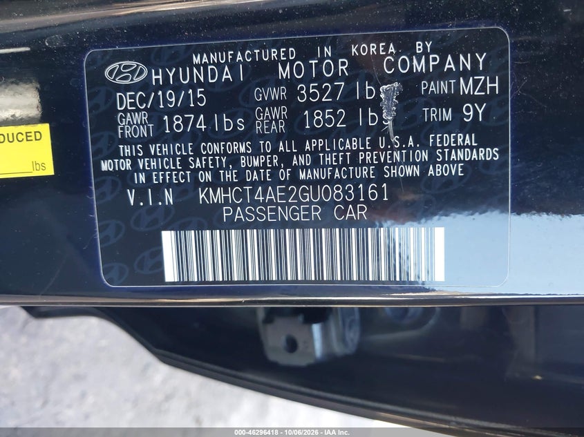 2016 HYUNDAI ACCENT SE · Фото 9
