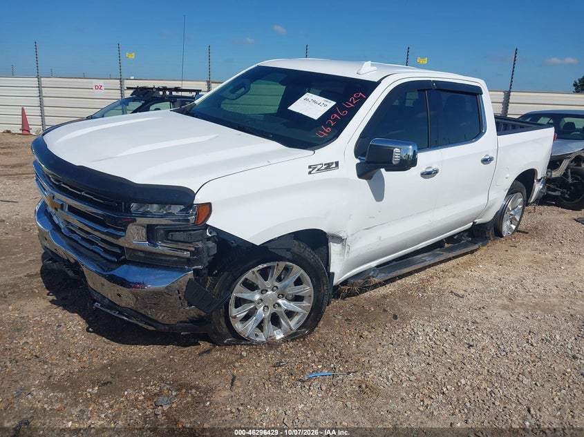 Vin: 3gcuyged8lg407773, lot: 46796592, chevrolet silverado 1500 4wd  short bed ltz 20202