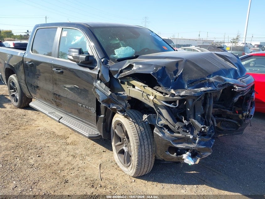 Vin: 1c6srfft2mn506450, lot: 46796595, ram 1500 big horn  4x4 5'7 box 2021 img_1