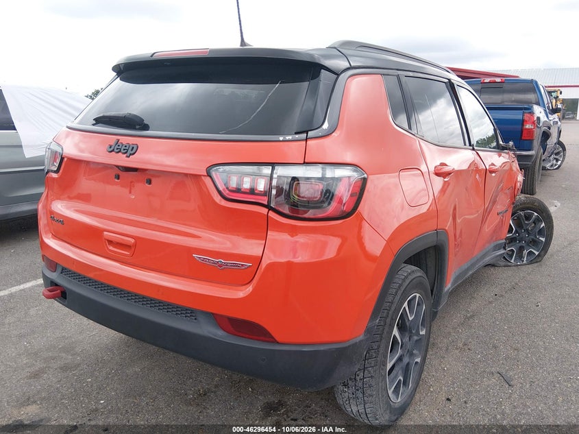Vin: 3c4njddb7mt590325, lot: 46796617, jeep compass trailhawk 4x4 20214
