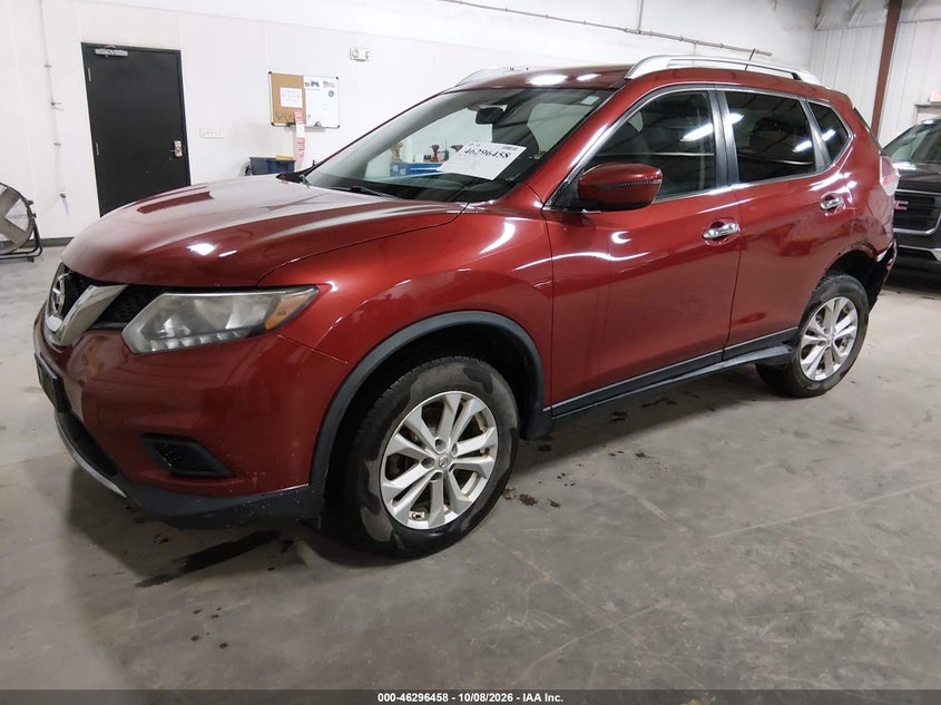 Vin: knmat2mv8gp638771, lot: 46796621, nissan rogue sv 20162