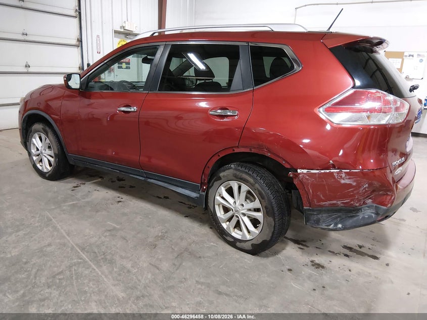 Vin: knmat2mv8gp638771, lot: 46796621, nissan rogue sv 20163