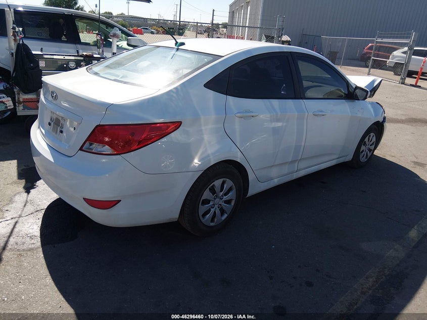 Vin: kmhct4ae0fu930631, lot: 46796623, hyundai accent gls 20154